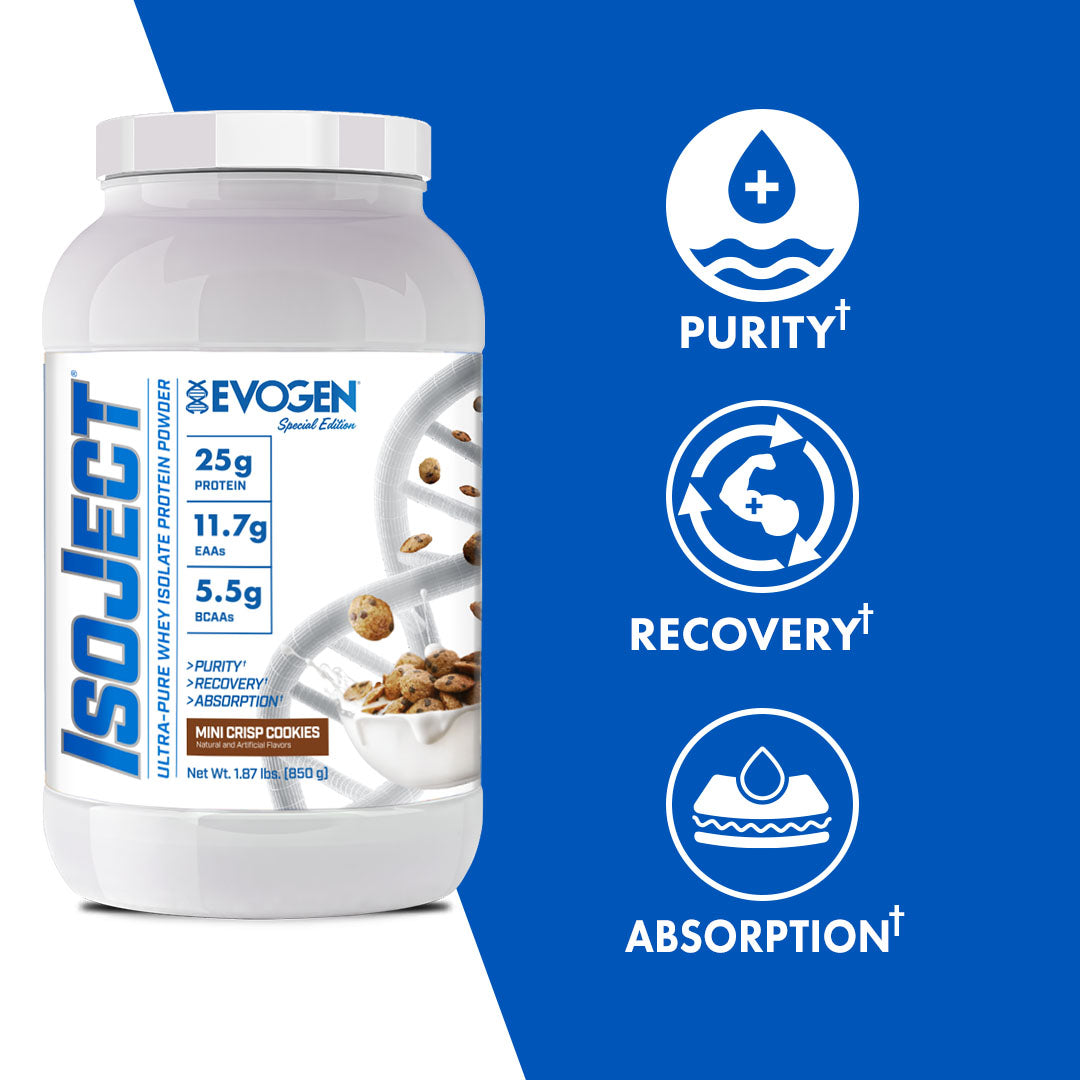 Evogen IsoJect Whey Protein Isolate Proteína de Rápida Absorción 800g