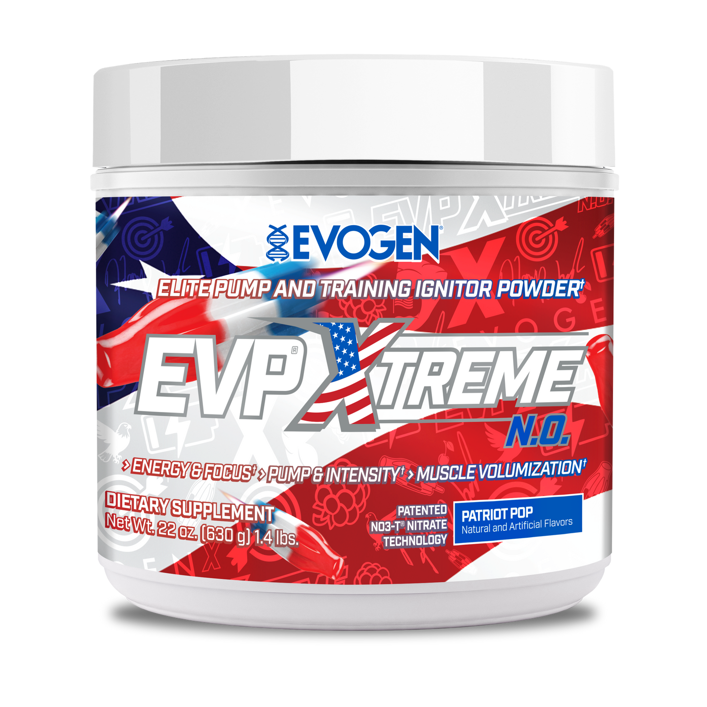 Evogen EVP Xtreme N.O. Pre-Entreno de Alta Estimulación 30 Servicios