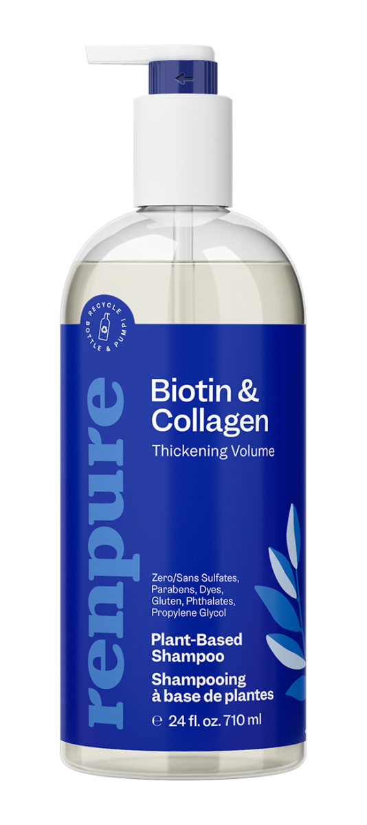 Renpure Champú Biotina y Colágeno Volumen 710 ml
