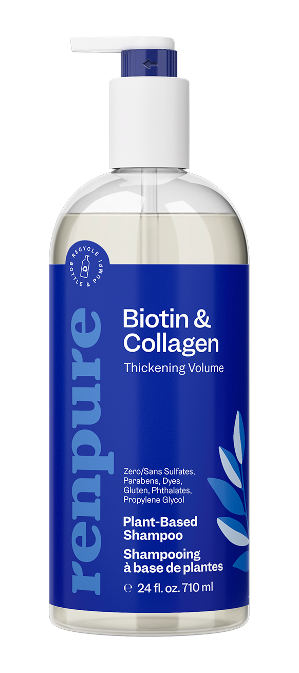 Renpure Champú Biotina y Colágeno Volumen 710 ml