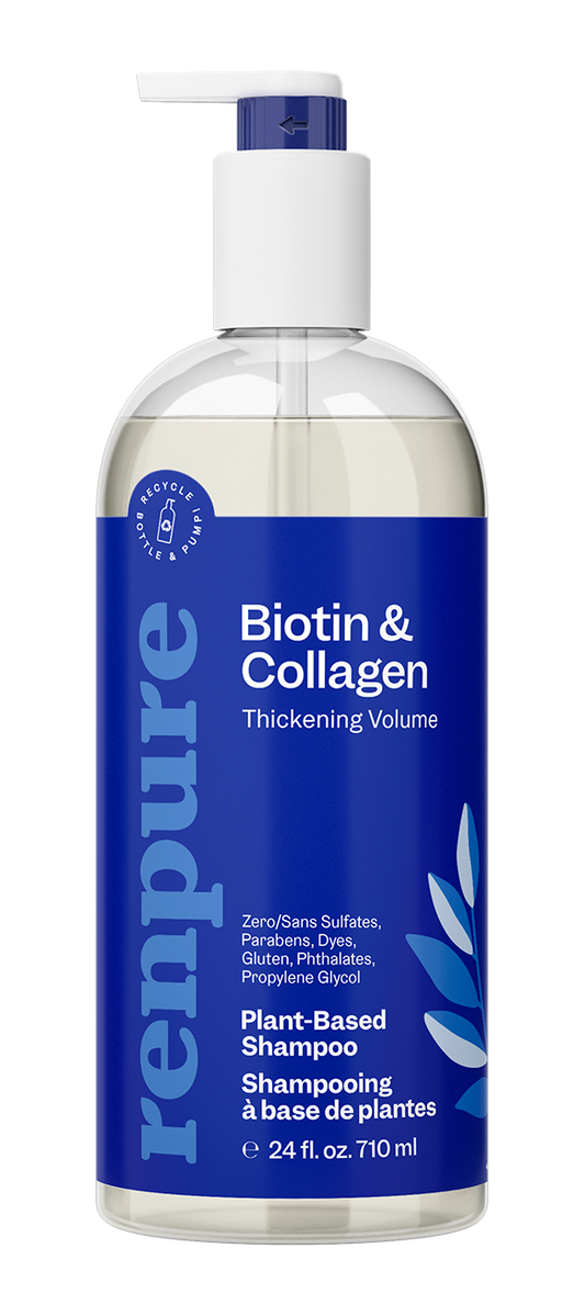 Renpure Champú Biotina y Colágeno Volumen 710 ml