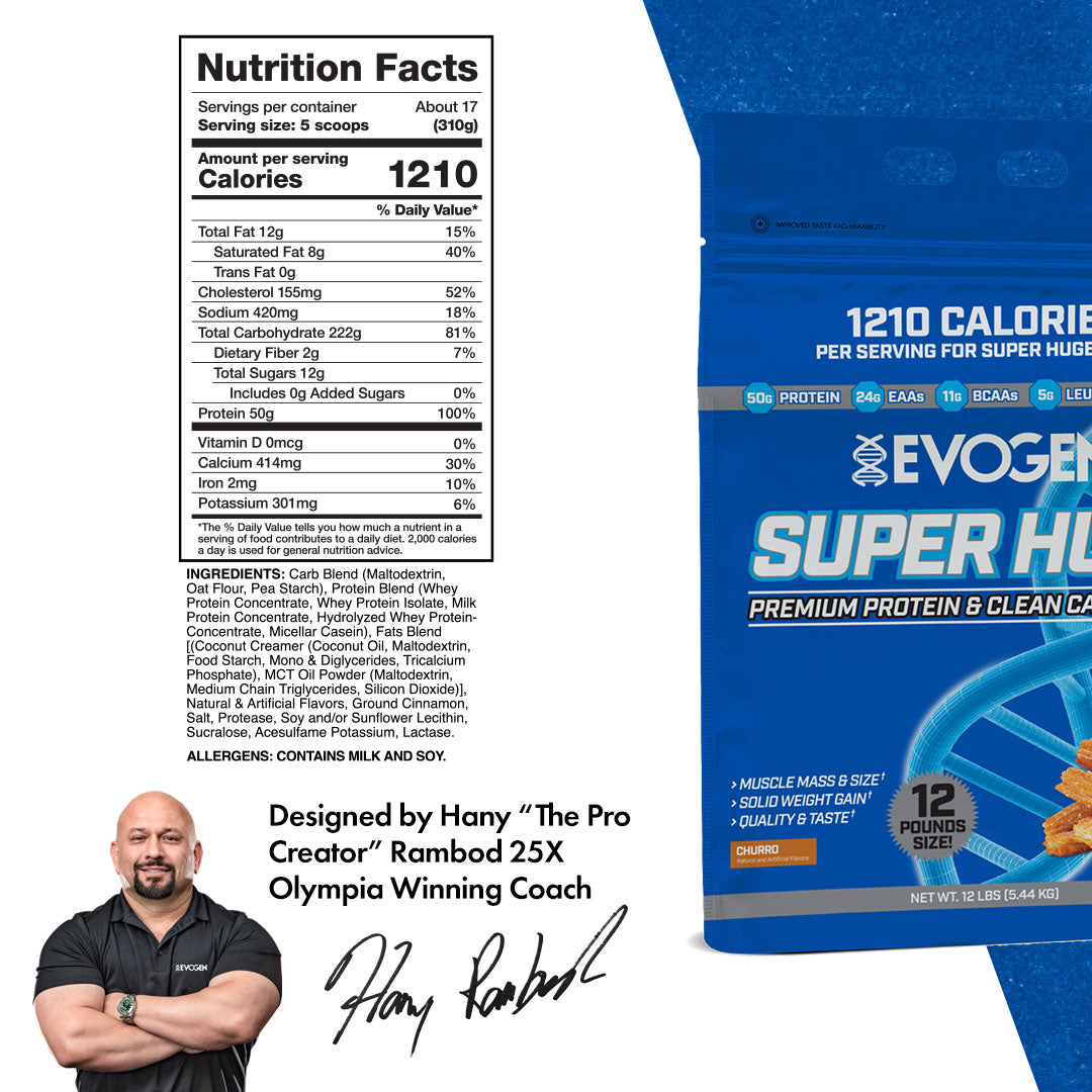 Evogen Super Huge Mass Gainer Constructor de Masa 12lb