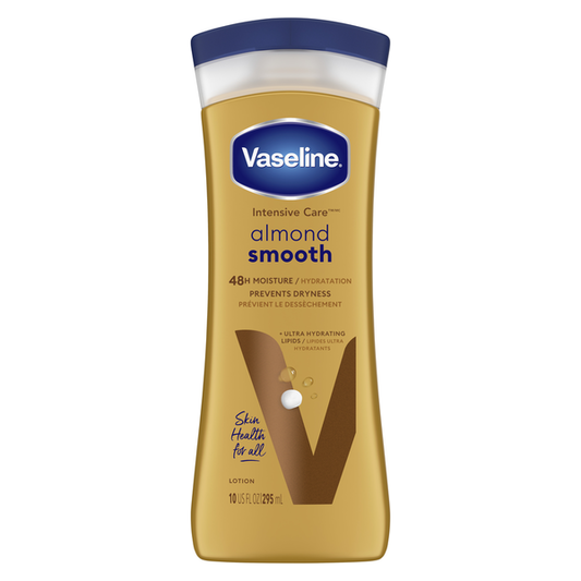 Vaseline Intensive Care Almond Smooth Lotion 90 % Hidratación 10 Oz